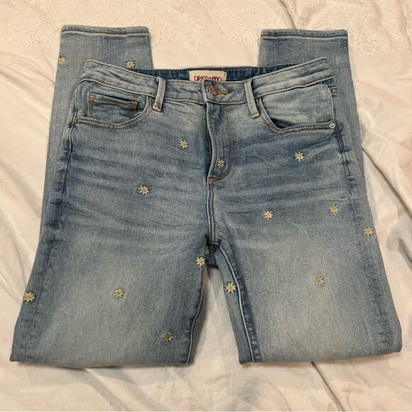 Driftwood Gizelle Embroidered Daisy Jean size 26/27 - Picture 7 of 13